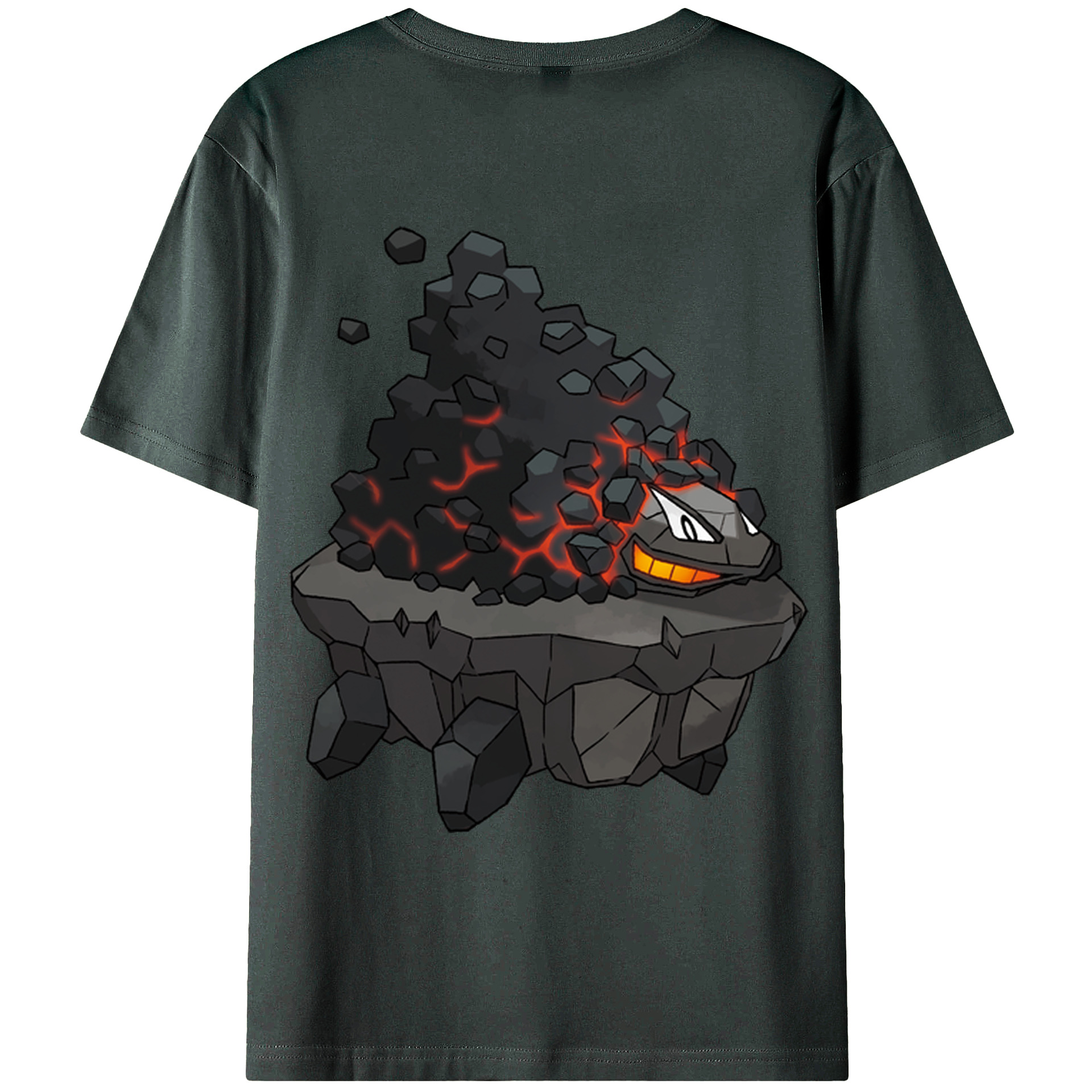 （画像用） ポケットモンスター Pokémon 綿100％ メンズ半袖Tシャツ（バックプリント） 通気性